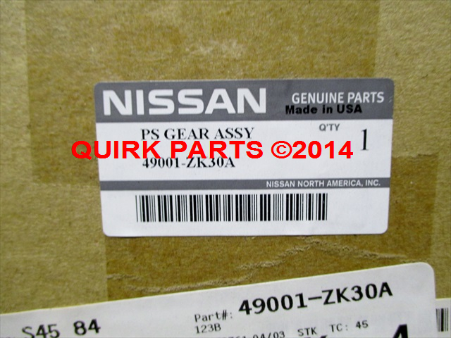49001ZK30A - Steering: Steering Gear for Nissan: Maxima Image