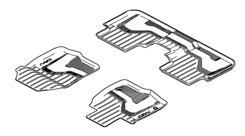 8P173A0110A - Interior: 2023-2026 All-Season Floor Mats (CR-V /CR-V HYBRID) for Honda Image
