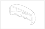 76201TF0E11ZL - Body: Door Mirror Cover for Honda Image