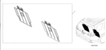 8P42T90100C - Cargo Management: Seat Back Protectors 7P for Honda Image