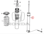 52611T5RA02 - : Shock Absorber for Honda: Fit Image