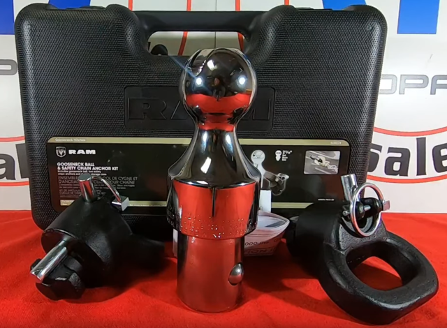 82216057AC - Carriers &amp; Cargo Hauling Accessories: Gooseneck Ball Kit for Ram: 2500, 3500 Image
