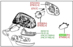 8791B0A130 - Body: Outer Cover for Toyota Image