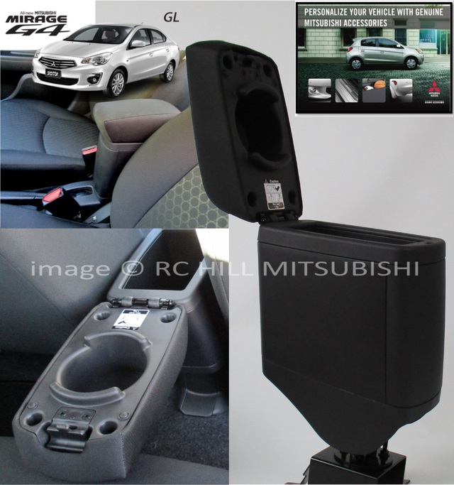 Accoudoir Central Pour Mitsubishi Mirage/Attrage 2014-2024 – Avec 7 Ports USB, Rangement Double, Porte-gobelet – Installation Facile