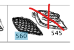 2318852400 - Body: Lower Grille for Mercedes-Benz Image