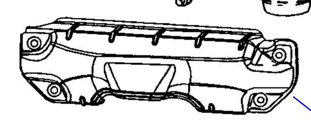 53030814AH - : Exhaust Manifold Shield, Right for Chrysler: Aspen | Dodge: Dakota, Durango Image