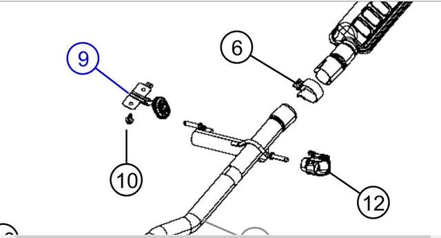 68207980AB - : Genuine Alfa Romeo Bracket Exhaust for Alfa Romeo Image