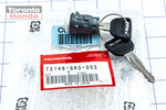 72146SR3003 - Body: Cylinder &amp; Keys for Honda: Civic, Civic del Sol Image