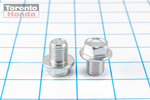 90009R70A00 - Engine: Engine Oil Drain Plug for Honda: Accord, Accord Crosstour, Civic, Clarity, CR-V, CR-Z, Crosstour, Fit, HR-V, Insight, Odyssey, Passport, Pilot, Prelude, Ridgeline, S2000 Image