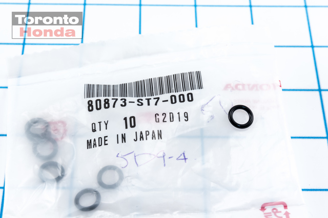 80873ST7000 - : A/C Refrigerant Line O-Ring for Honda: Accord, Civic, Clarity, CR-V, CR-Z, Crosstour, Fit, HR-V, Insight, Odyssey, Passport, Pilot, Prelude, Ridgeline Image