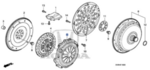 22300RNA003 - Clutch: Pressure Plate for Honda: Civic Image