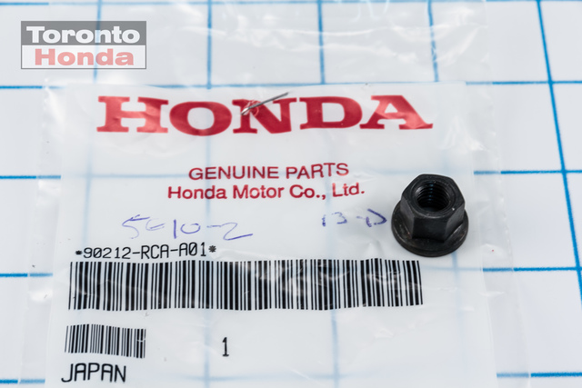 90212RCAA01 - : Nut Self Lock (8MM) for Honda Image