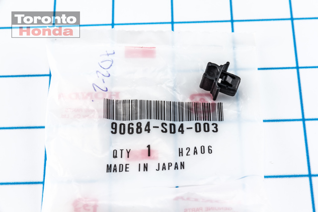 90684-SD4-003 - Fuel Filler Door Release Cable Clip 1993-2022 Honda ...
