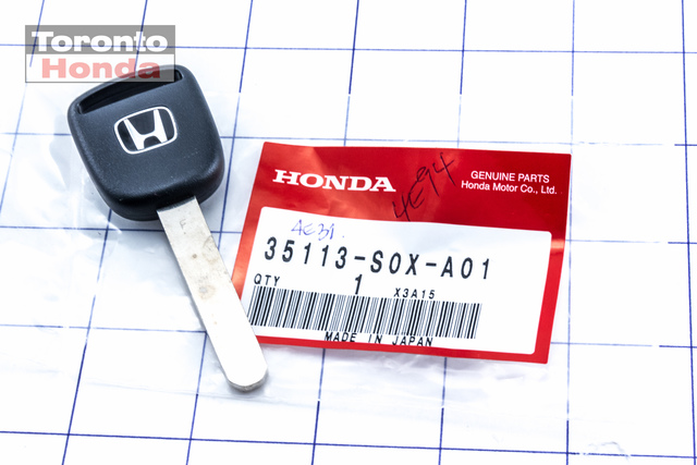 パーツ HONDA KEY 14 35113-S0X-A01 - Key Blank | Toronto Honda Parts