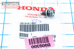 90110SE7000 - Body: Reinforced Beam Bolt for Honda: Accord, Accord Crosstour, Civic, CR-V, Crosstour, Element, Fit, HR-V, Odyssey, Pilot, Ridgeline Image