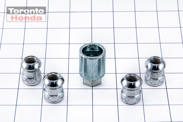 8W42SCV303 - : Wheel Lock Kit for Honda: Accord, CR-V, Element, Fit, S2000 Image
