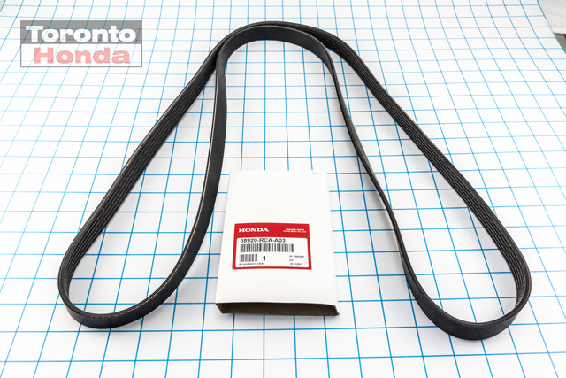 56992RV0A05 - Maintenance &amp; Lubrication: Serpentine Belt for Honda: Accord, Accord Crosstour, Crosstour, Odyssey, Pilot, Ridgeline Image