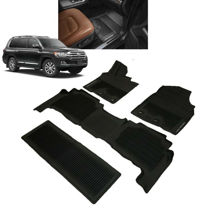 PT2066016002 - Interior: Land Cruiser All-Weather Floor Liners | 2013-2019 Land Cruiser with 3rd Row for Toyota Image