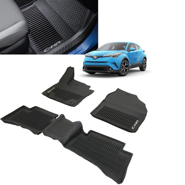PT2061C16020 - Interior: C-HR All-Weather Floor Liners | Black 3 Piece Set | 2018-2022 C-HR for Toyota: C-HR Image