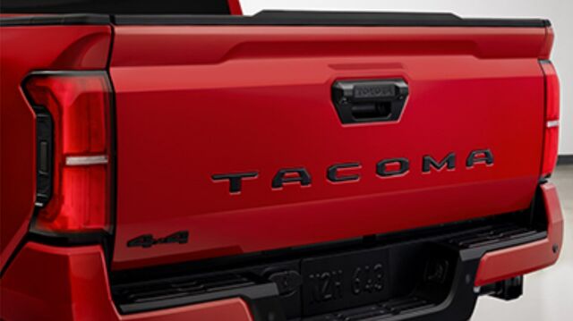 PT9483524102 - Exterior: Flat Black Tailgate Insert | 2024-2025 Tacoma for Toyota: Tacoma Image