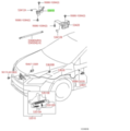 5341006190 - Body: Hood Hinge for Toyota Image