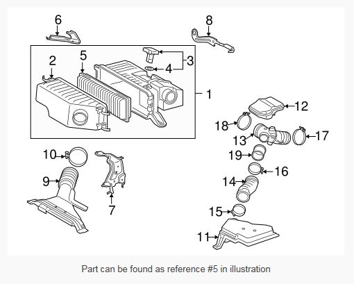 17801YZZ09 - : Genuine Toyota Engine Air Filter Element for Toyota Image