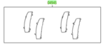 49450E040 - : Shim Kit | Front Brake for Toyota: Highlander, Sienna Image