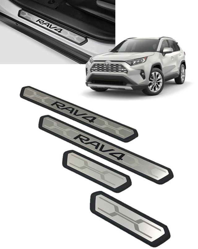 PK38242K01 - Interior: Rav4 Door Sill Protectors | 4 Piece Set | 2019-2025 Rav4 Models for Toyota: RAV4, RAV4 Prime Image