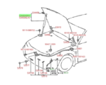 5344069045 - Body: Hood Lift Support for Toyota Image