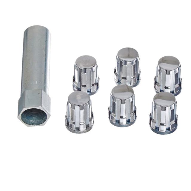 PTR2734060 - Exterior: TRD Spline Drive Lug Nuts | Set of '6' Replacement Lug Nuts with Matching Spline Drive Tool for Toyota: 4Runner, Avalon, Camry, FJ Cruiser, Sequoia, Tacoma, Tundra Image