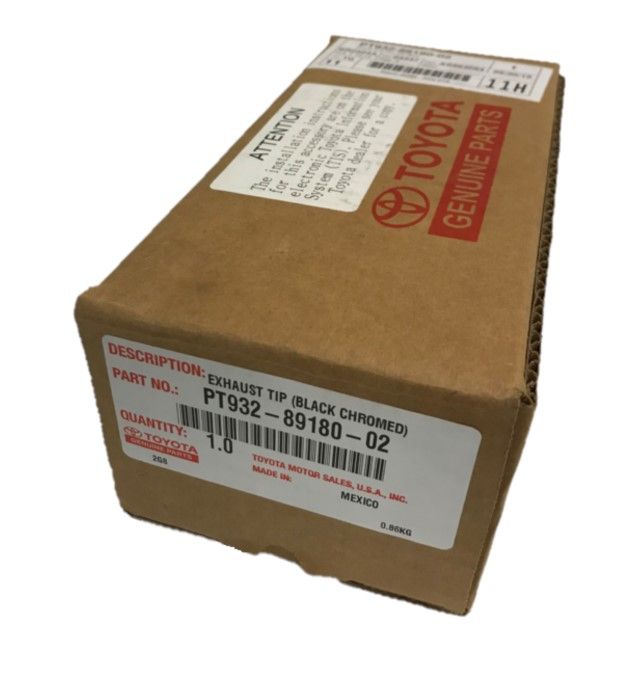 Genuine Toyota PT932-89180-02 Black Chrome Tip | Fits 4Runner ...
