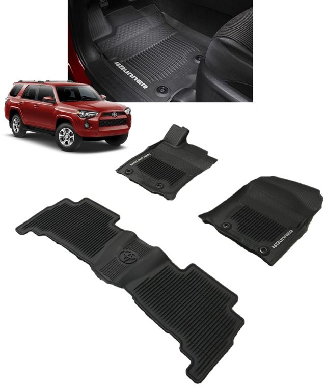 PT9088916002 - Interior: All-Weather Floor Liners | Black 3 Piece Set | 2013-2024 4Runner for Toyota: 4Runner Image