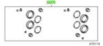 44780E030 - : Caliper Seal Kit for Toyota: Highlander, Sienna Image
