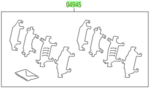 494552060 - : Disc Brake Pad Shim for Toyota Image