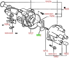 Genuine Toyota 22RE Distributor Rotor 19102-73021 | Frontier Toyota