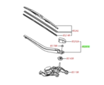 8524147051 - Body: Wiper Arm for Toyota: Prius, Prius AWD-e Image