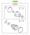 442706510 - Suspension: Outer Boot for Toyota Image