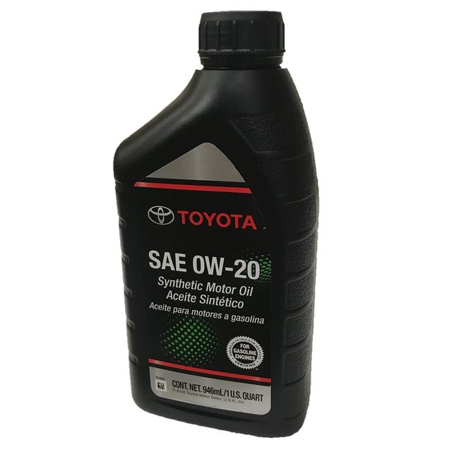 Genuine Toyota 0W20 Synthetic Engine Oil - Single Quart 00279-0WQTE-01 ...