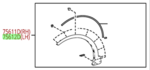 756020R060 - Body: Wheel Arch Molding for Toyota Image