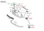 5253552150 - Body: Side Retainer for Toyota: Prius C Image