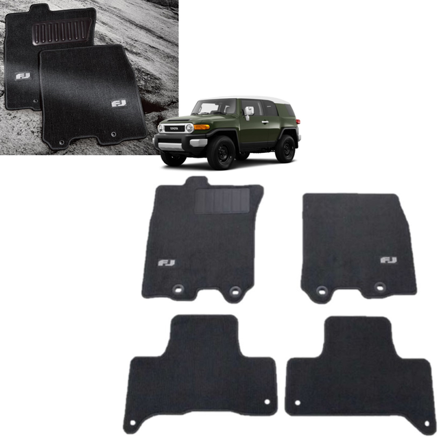 PT2063512216 - Interior: FJ Cruiser Floor Mats | Charcoal Carpet 4 Piece Set | PT206-35122-16 for Toyota Image