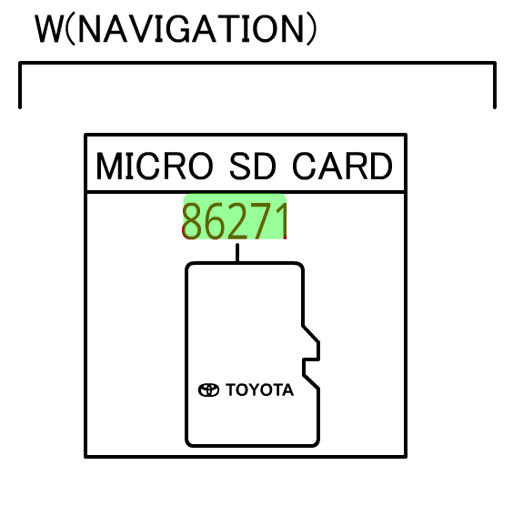 862710E077 - : Memory Card for Toyota: 4Runner, Camry, Corolla, Highlander, Mirai, Prius, Prius AWD-e, Prius Prime, Sequoia, Sienna, Tacoma, Venza Image
