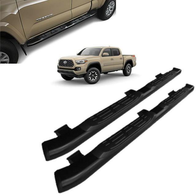 PT76735112 - Exterior: Tacoma Tube Steps | Black 5" Oval Tube | 2011-2022 Tacoma Double Cab Short Bed for Toyota: Tacoma Image