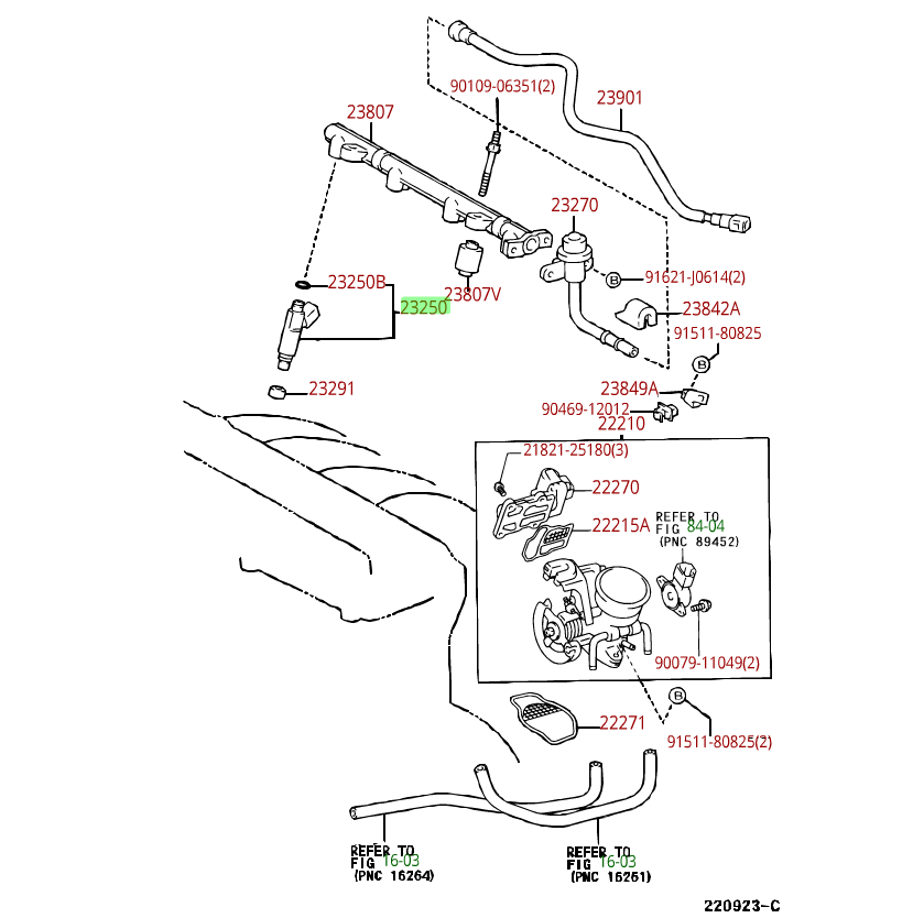 2320928050 - : Fuel Injector for Toyota: RAV4 Image