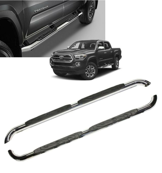 PT93235160 - Exterior: Tacoma Tube Steps | Chrome | 2016-2022 Tacoma Double Cab for Toyota: Tacoma Image