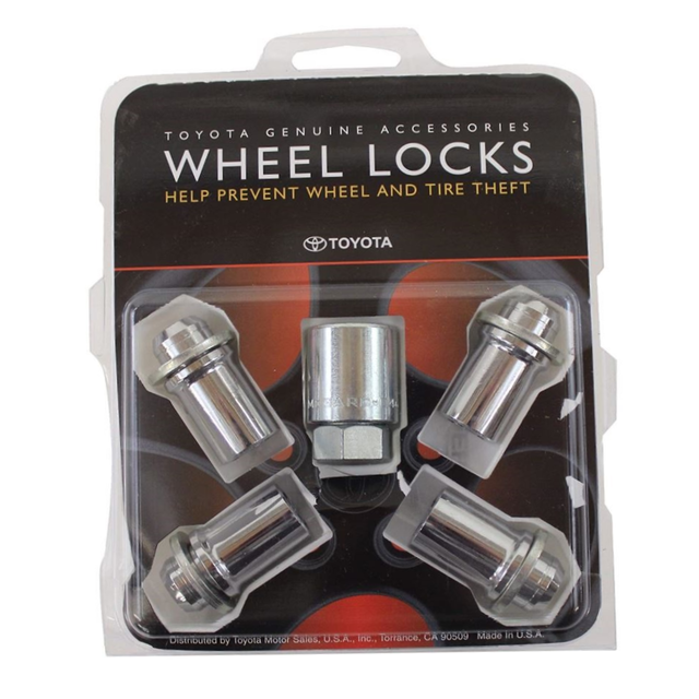 27600901 - Wheels: Genuine Toyota Wheel Lock Set for Toyota: 4Runner, Corolla, FJ Cruiser, Highlander, Matrix, Sequoia, Solara, Tacoma Image