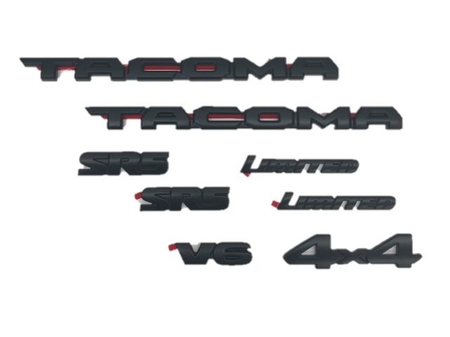Genuine Toyota Blackout Emblem Overlays For 2022-2023 Tundra SR5 – OEM PT948-34222-02 (Left, Right, Rear)