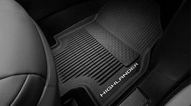 PT9084820020 - Interior: Highlander All-Weather Floor Liners | Black 4 Piece Set | 2020-2022 Highlander for Toyota: Highlander Image