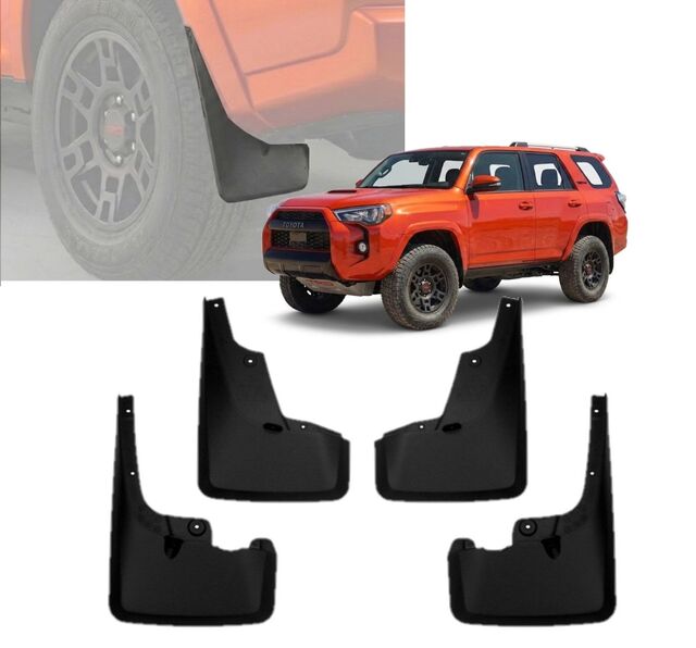PT76989110 - Exterior: Genuine Toyota 4Runner Mud Guards (4-Piece Set) Fits 2010-2024 4Runner SR5, Trail, Off-Road, Pro Models for Toyota Image