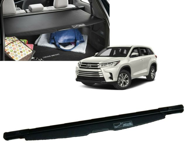 PT73148140 - Interior: Highlander Cargo Cover | Black Retractable | 2014-2019 Highlander for Toyota Image
